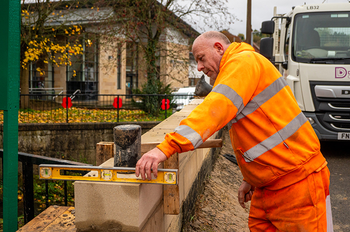 Work on Henmore Bridge