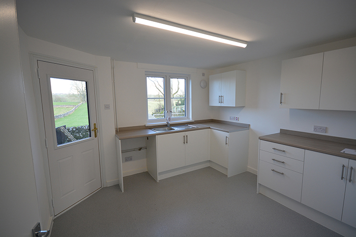 refurbished kitchen in one of the soldiers croft properties