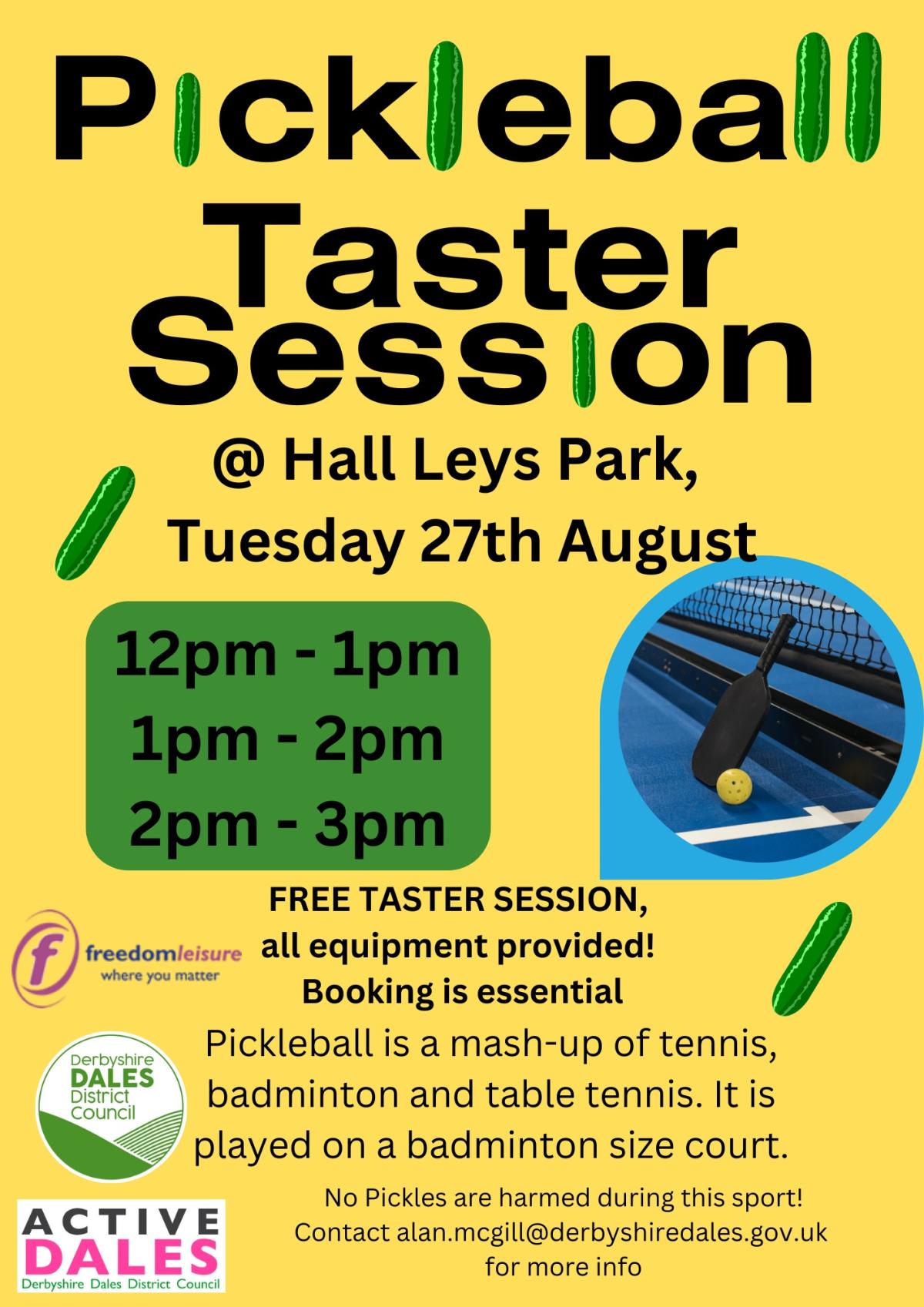 pickleball event 27th August